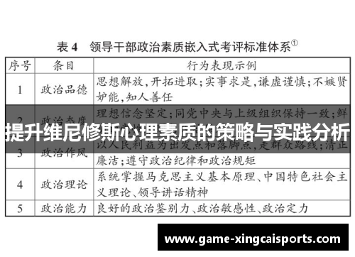 提升维尼修斯心理素质的策略与实践分析